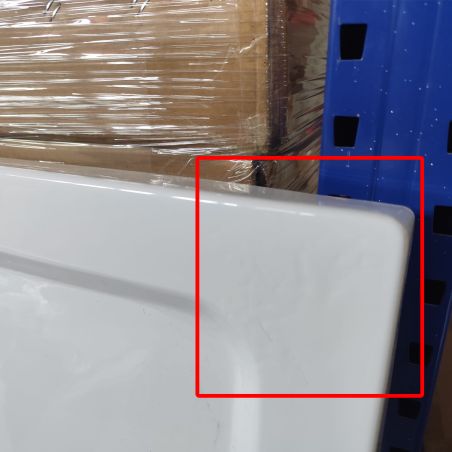 Cadita dreptunghiulara slim Resigiliat, 4 cm inaltime, dimensiune 90 x 120 cm, acril sanitar, FARO