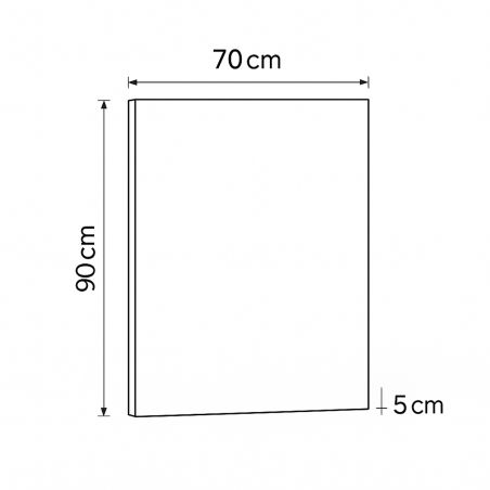 Oglinda, sticla 5 mm, montaj reversibil, dimensiuni 70 x 90 cm, Clara