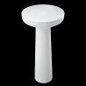 Lavoar stativ, Alb Lucios, freestandig, compozit mineral, ventil alb inclus, 45x45x88 cm, Geneva