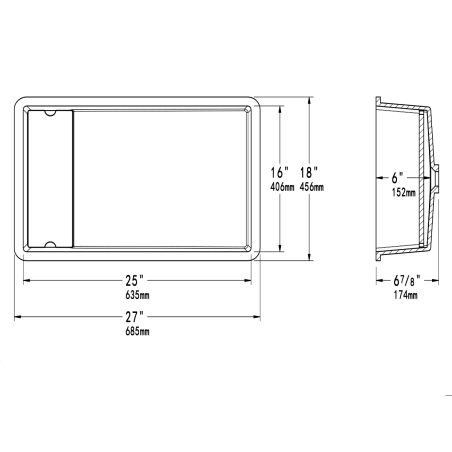 Lavoar, compozit mineral, scurgere ascunsa, montaj incastrat, Alb Lucios, 58-68x45x17 cm Milo