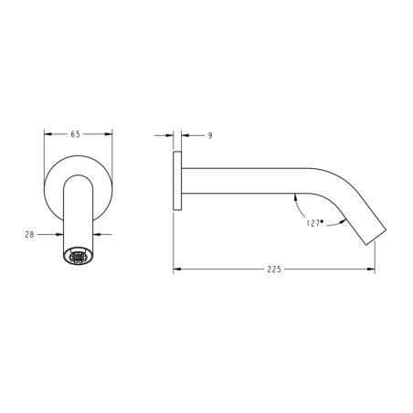 Baterie lavoar, senzor, alimentare cu baterii sau la curent, alama, montaj incastrat, Crom, Ovia