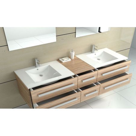 Lavoar EGO Dafne, Alb, lucios, 76.5x47 cm, montaj incastrat, ceramica sanitara, cu gaura baterie