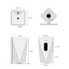 Lavoar stativ Enrico, Alb, cu gaura de baterie, 47x47x83 cm, montaj pe podea, ceramica sanitara Lavoar stativ Enrico, Alb, cu gaura de baterie, 47x47x83 cm, montaj pe podea, ceramica sanitara