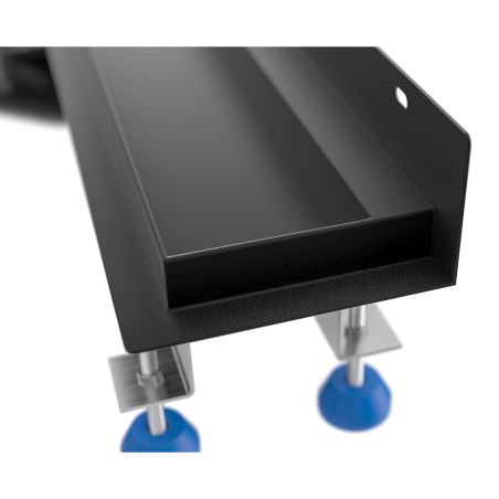 Rigola de dus, montaj langa perete, dimensiune 70-100, otel inoxidabil, Negru Mat