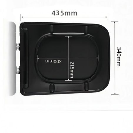 Capac Duroplast inchidere Soft-Close pentru vas wc Alfonso Negru Mat