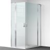 Cabina de dus, sticla securizata 6mm , Transparent, Crom, 2 usi Batante, dimensiuni: 80-90x120 cm, Axis