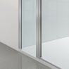 Cabina de dus, sticla securizata 6mm , Transparent, Crom, 2 usi Batante, dimensiuni: 80-90x120 cm, Axis