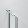Cabina de dus, sticla securizata 6mm , Transparent, Crom, 2 usi Batante, dimensiuni: 80-90x120 cm, Axis
