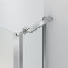 Cabina de dus, sticla securizata 6mm , Transparent, Crom, 2 usi Batante, dimensiuni: 80-90x120 cm, Axis