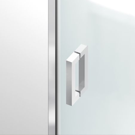 Cabina de dus, sticla securizata 6mm , Transparent, Crom, 2 usi Batante, dimensiuni: 80-90x120 cm, Axis