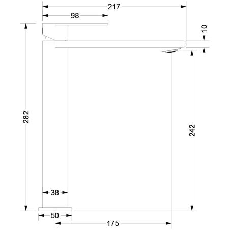 Baterie lavoar, Auriu Mat, Perlator, otel inoxidabil, montaj pe blat, Sereno