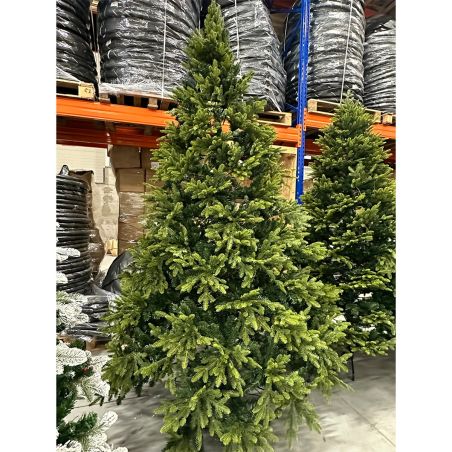 Brad de Craciun premium, Normandian PE, ramuri 3D, suport metalic inclus, 250 cm