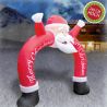 Figurina gonflabila cu pompa electrica inclusa, 240 cm inaltime, 3 Leduri decorative, Mos Craciun pergola poarta