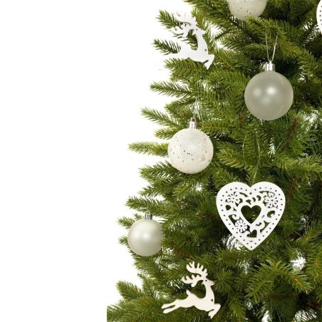 Brad de Craciun artificial, premium,  ramuri 3D PE, 220 cm, suport inclus,  Ego-Sw