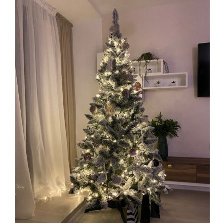 Brad de Craciun premium, Nins, 250 cm,  suport inclus, EGO