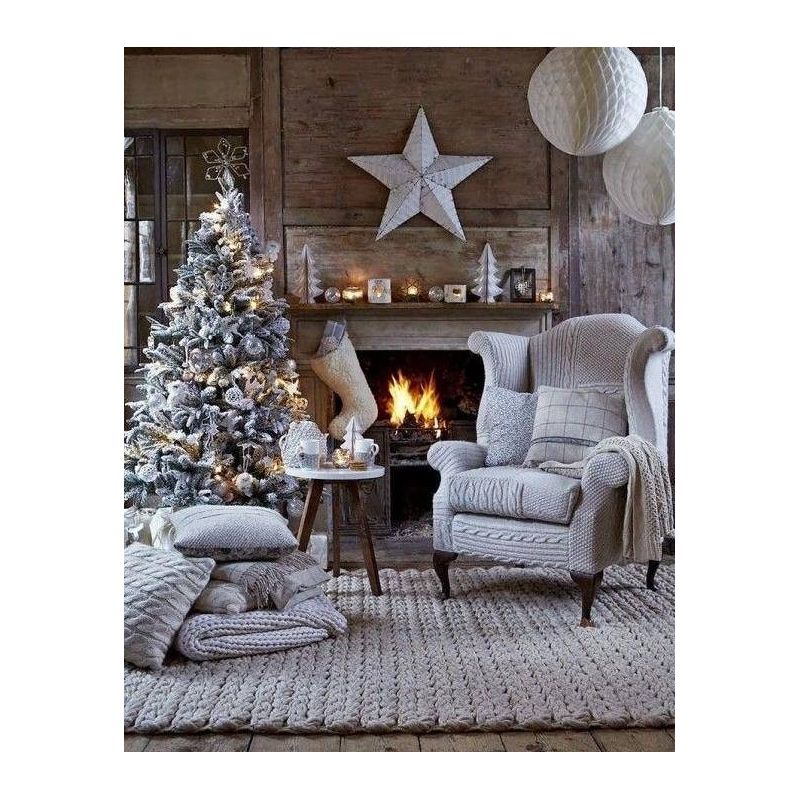 Brad de Craciun premium, Nins, 250 cm,  suport inclus, EGO