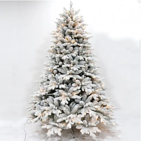 Brad artificial , Nins, ramuri 3D, Led RGB 32 moduri, 220 cm, telecomanda, suport metalic, 3170 crengute  Polar