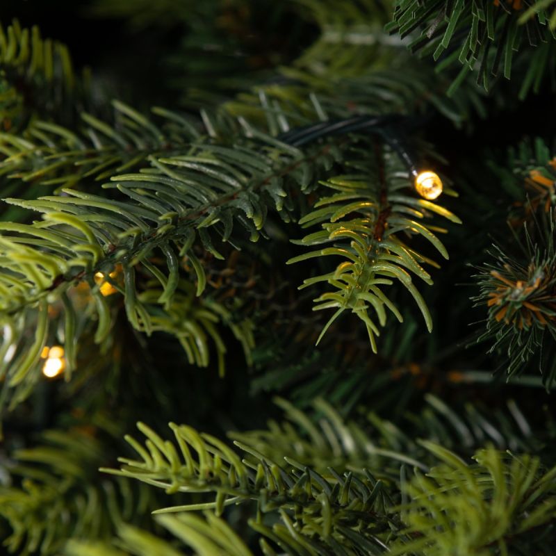 Brad artificial premium cu LED, ramuri 3D, suport metalic inclus, dimensiune 300 cm, Ego-Normandian PE