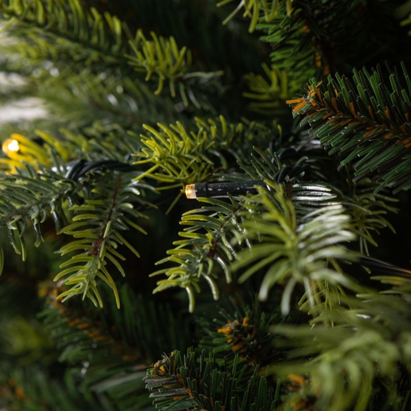 Brad artificial premium cu LED, ramuri 3D, suport metalic inclus, dimensiune 300 cm, Ego-Normandian PE