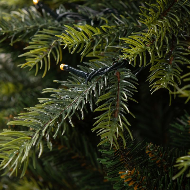 Brad artificial premium cu LED, ramuri 3D, suport metalic inclus, dimensiune 300 cm, Ego-Normandian PE