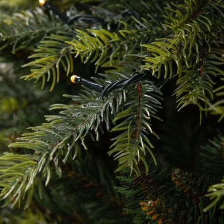 Brad artificial premium cu LED, ramuri 3D, suport metalic inclus, dimensiune 300 cm, Ego-Normandian PE