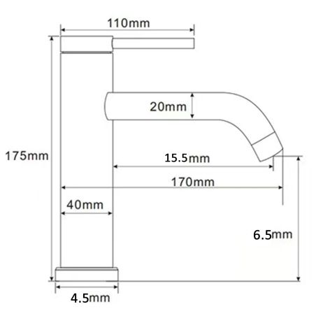Baterie lavoar, Negru Mat, Perlator, otel inoxidabil, montaj pe lavoar, Fino