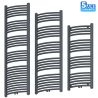 Calorifer, radiator Portprosop din otel,120-150-180x50 cm, Antracit, Design Curbat, Terma