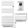 Calorifer portprosop electric cu ventilator integrat, 1500W, 230V, Alb, 3 trepte, termostat digital, 6 programe, 105x55, Reina