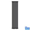 Calorifer vertical, otel, 188x44 cm, 2960 W, 7 elementi, Antracit, Eleganza