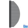 Calorifer, radiator, Portprosop din otel, 33 elementi, 585 W, 125x50 cm, Antracit, Brisa Blanca