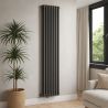 Calorifer vertical, otel, 188x44 cm, 2960 W, 7 elementi, Antracit, Eleganza