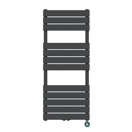 Calorifer electric din otel cu termostat digital LCD, Timer, Portprosop, Antracit, 120-140-160x50 cm, Nadir