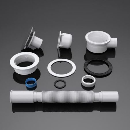 Cadita dus, acril, dimensiuni 90x90 si 100x100 cm, sifon inclus, inaltime 14 cm, EGO-F1H