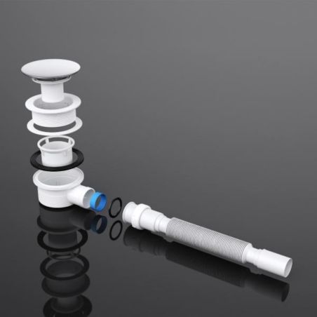 Cadita dus, acril, dimensiuni 90x90 si 100x100 cm, sifon inclus, inaltime 14 cm, EGO-F1H