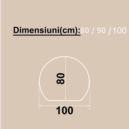 Oglinda smart Led, 5 mm, dezaburire, buton touch, 3 Culori, dimensiuni: 80,90,100 cm, Orbis