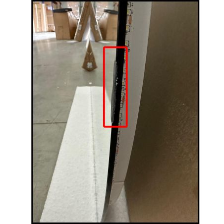 Oglinda smart Led Resigilat, 5 mm, dezaburire, buton touch, 3 Culori, dimensiuni: 90 cm, Orbis