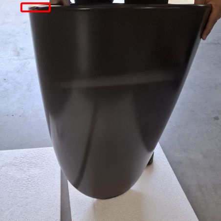 Lavoar Angi Resigilat, montaj suspendat, 53x46 cm, antracit mat