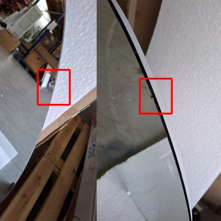 Oglinda Led, Dezaburire si Buton Touch, Resigilat sticla 5mm, 3 Culori, Intensitate reglabila, dimensiuni 70x90 cm, Gloria