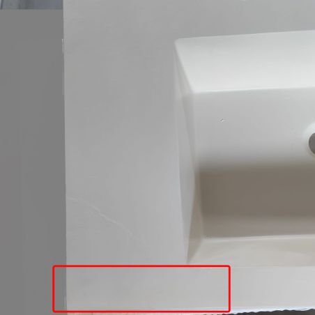 Lavoar Elsa, Resigilat, compozit, montaj pe blat sau suspendat, Crem Mat, finisaj Ardezie, cu gaura de baterie, 80x49.2 cm