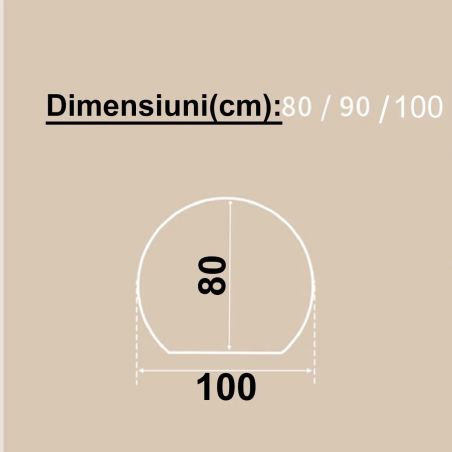 Oglinda smart Led Resigilat, 5 mm, dezaburire, buton touch, 3 Culori, dimensiuni: 100 cm, Orbis