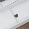 Lavoar 6028, Alb Mat, 120x40 cm, scurgere ascunsa, fara gaura de baterie, montaj pe blat, compozit mineral