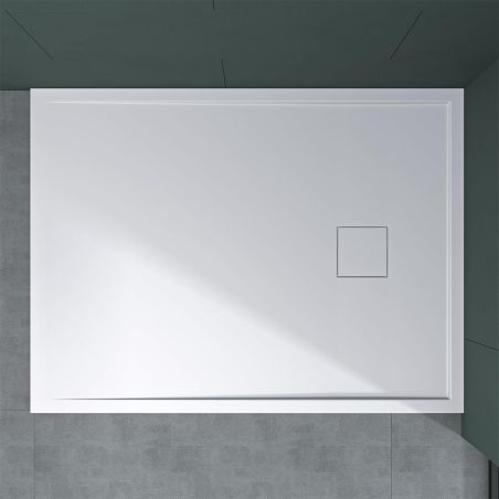 Cadita dus GEO8, compozit de marmura, rigola ascunsa, 5 cm inaltime, 80-90x120-140 cm