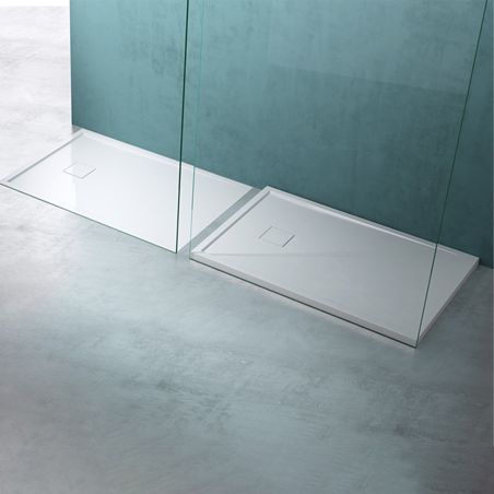 Cadita dus GEO8, compozit de marmura, rigola ascunsa, 5 cm inaltime, 80-90x120-140 cm