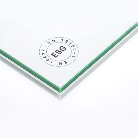 Paravan cada EGO-1121, sticla securizata 6 mm, Transparent sau Sablata partial, 94x140 cm, pivotant 180°, Nano Easy Clean