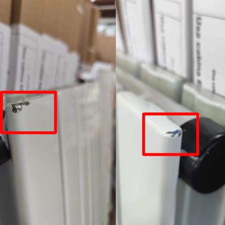 Calorifer vertical dublu Kalifa, Resigilat, Alb, dimensiune :160x46 cm