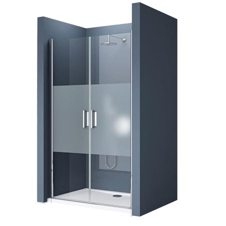 Usa de nisa EGO-24D, sticla securizata 6 mm, Transparenta, Deschidere 180°, 80-85-100-140x195 cm, tratament Nano Easy Clean