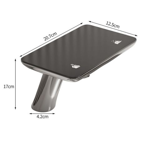 Baterie lavoar, Display Digital afisare Led, apa calda/rece, senzor pentru apa si sapun, rezervor 5 L, Negru, Anais