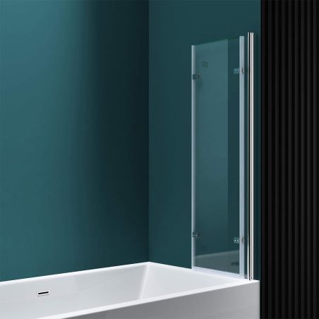 Paravan pliabil 116, 130x140 cm, sticla 6 mm, pivotant 180°, montaj pe dreapta, tratament Nano Easy Clean