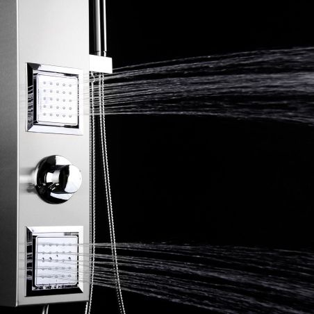 Panel de dus ST-1205, otel inoxidabil,finisaj crom, design modern,