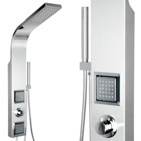 Panel de dus ST-1205, otel inoxidabil,finisaj crom, design modern,